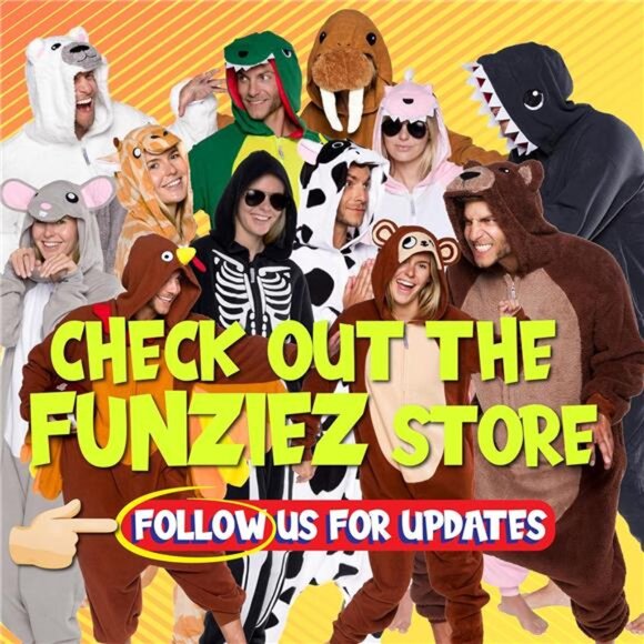 Slim Fit Adult Onesie: Plush Animal Halloween Costume - Picture 6 of 7